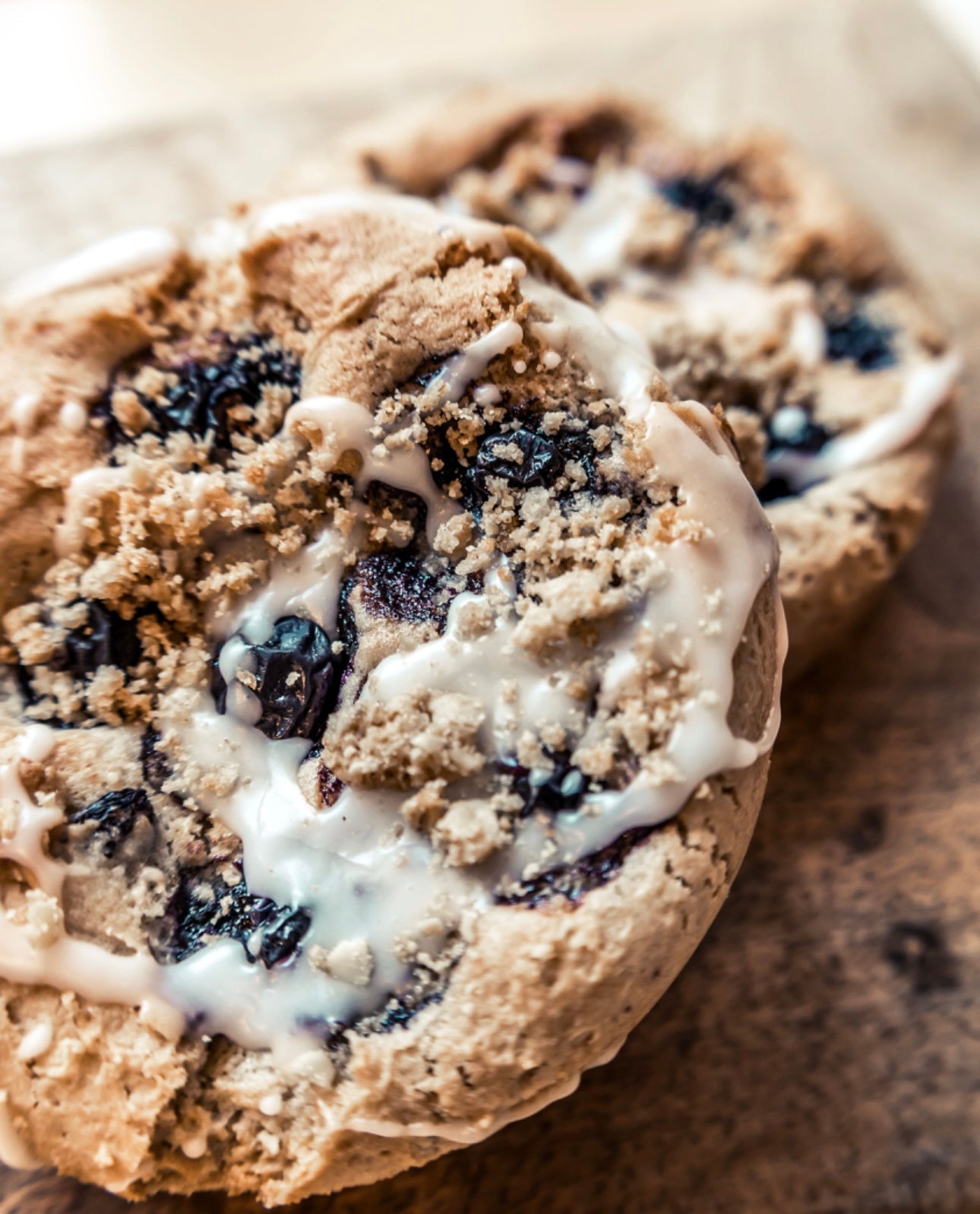 Blueberry Pie Crumble Cookie