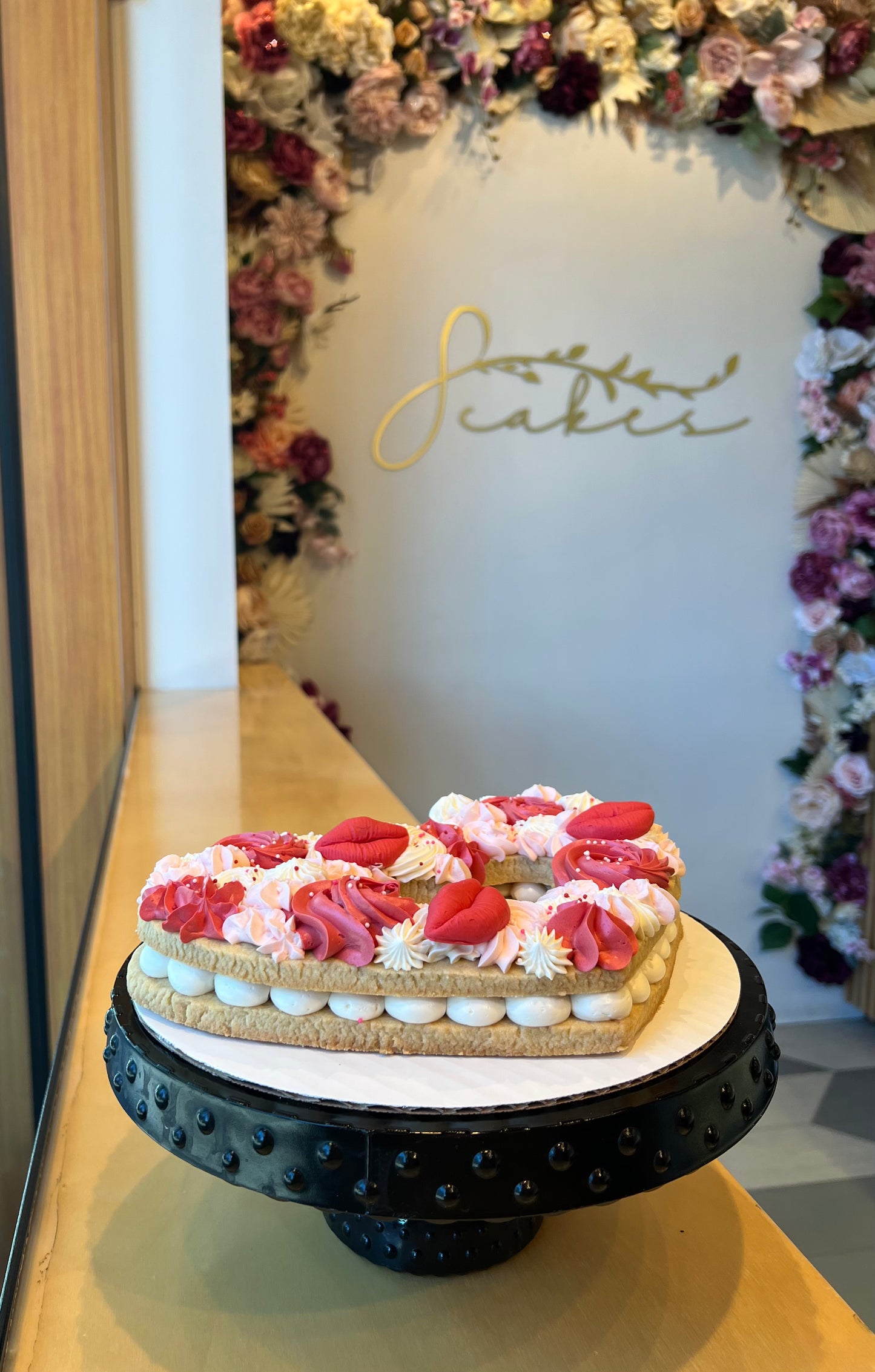 Valentine Heart Cookie Cake