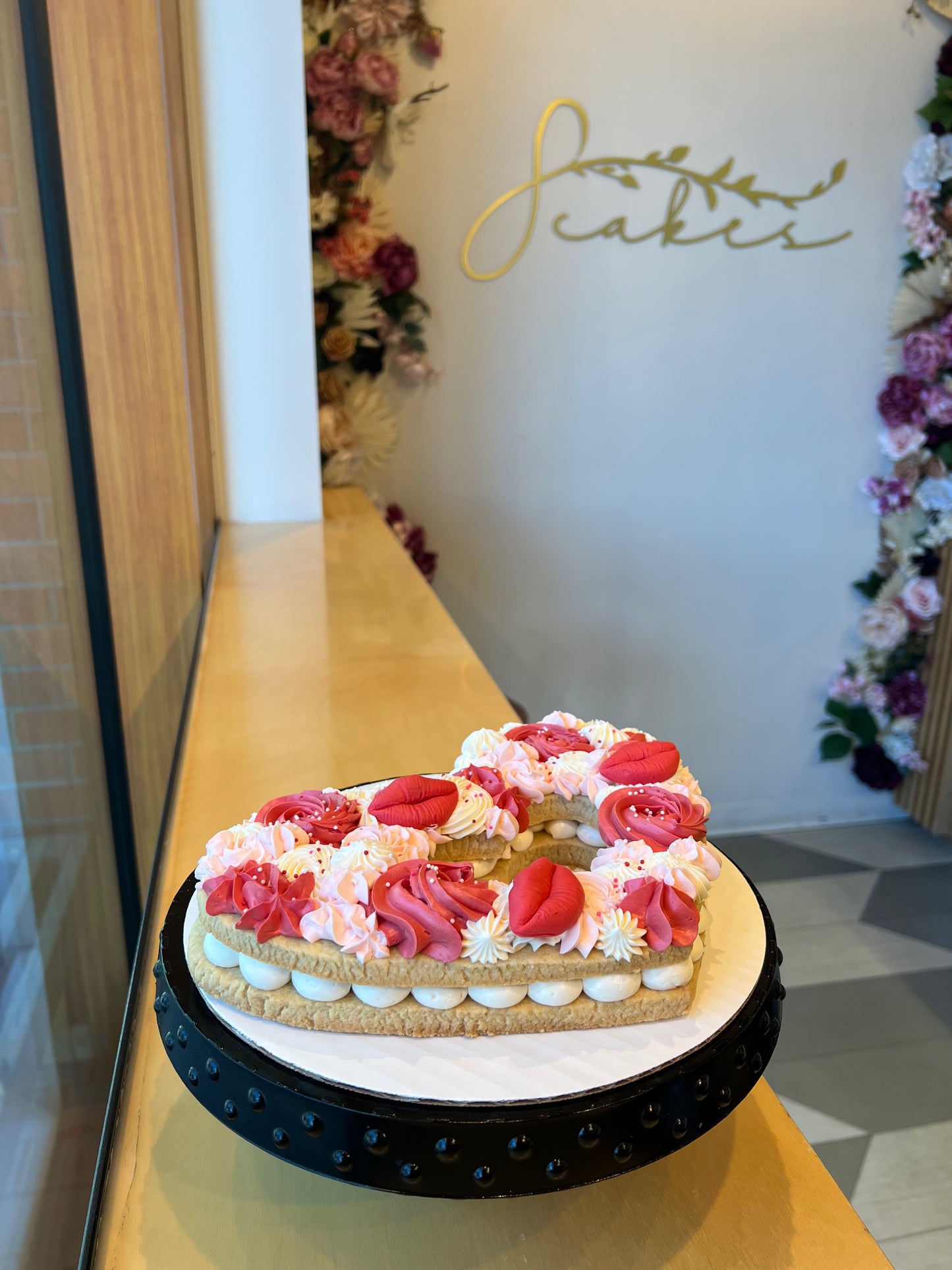 Valentine Heart Cookie Cake